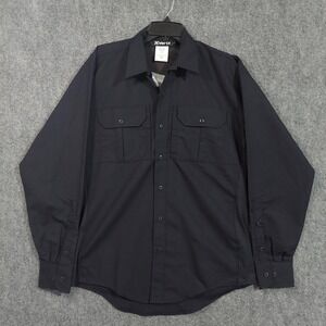 Vertx Phantom LT Shirt Mens Large Navy Long Sleeve Tactical Work Uniform VTX8120